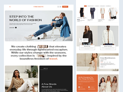 Fashion Website Design e commerce ecommerce website fashion fashion brand fashion webdesign fashion website fashionweb landing page marketplace mens style online shopping online store shop shopping app streetwear ui web site webdesign