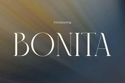 Bonita Font: A Fashionable Typeface of Sensual Sophistication cute font display font fashion font girly font