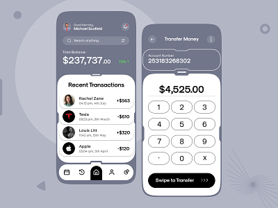 Finance Mobile App Design android banking banking mobile app clean crypto dark theme design finance finance mobile app interface minimal mobile mobile app muhammad ali send money ui upnow studio ux uxui web