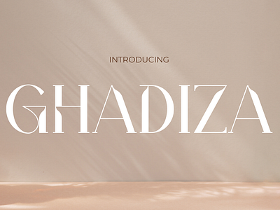 GHADIZA Font – Timeless Elegance for Cosmetics Branding cute font display font fashion font girly font