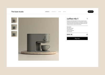 Minimal ecommerce site design ui ux web web design website design