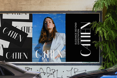 CATIEN - Fashion brand Identity banner brand identity branding case study clean clothing company profile fashion fashion design graphic design logo logo design luxury minimalist modrn style