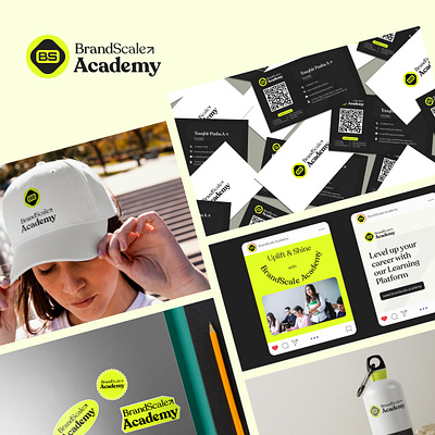 Brandscale Academy - Branding Case study academy brand branddesign branding graphic design learning logo logodesign typography ui ux