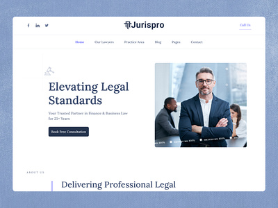 Jurispro Law Firm Landing Page 3d app attorneys branding law firm web ui law firm website law ui law web ui lawyer landing page lawyer ux case study lawyers lay firm legal advisors minimal ui modern ux ui ui design uiux ux ux case study