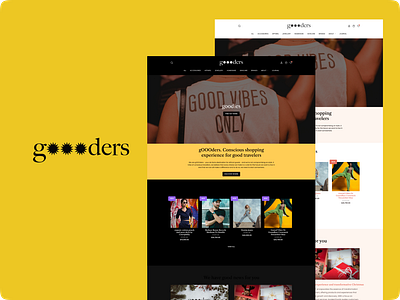 Goooders Website Revamp Dark/Light Theme branding ui