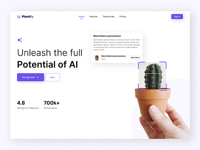 Plantify AI APP 3d app branding design graphic design illustration logo ui ux vector