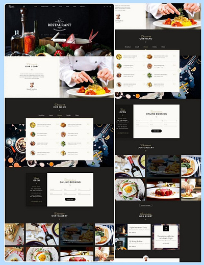 food and restaurant branding cms expert ecommerce website elementor expert food and restaurant landing page design website design wordpress expert