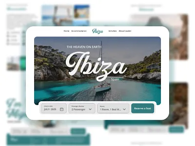 Ibiza Travel Experience - Landing Page Design coming soon page design landing page landing page design travel landing page ui