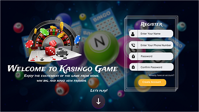 Kasingo Game design figma game gamedesign ui ux webdesign