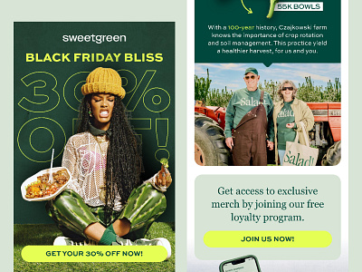 BFCM Newsletter concept for the sweetgreen bfcm bfcm emails black friday black friday email design black friday sale chritmas cyber monday cyber monday email design cyber monday sale email email design email designs newsletter newsletter design sweetgreen ui