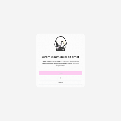 Hype4 UI #5 anime card daily ui modal modern pink popup ui