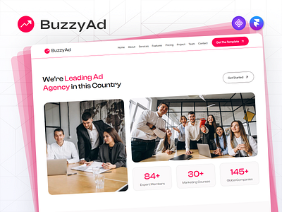 BuzzyAd — Framer Advertising Agency Template agency web design framer framer development framer no code framer plugins framer template framer website framer website builder framer website templates marketing website no code website ui design uiux ux design web design web designers web development website website design website dev