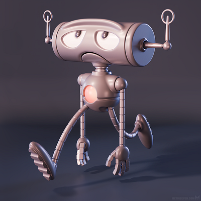 Deprobot 3d 3d character 3d modeler character designer character modeler deperession metin seven robot