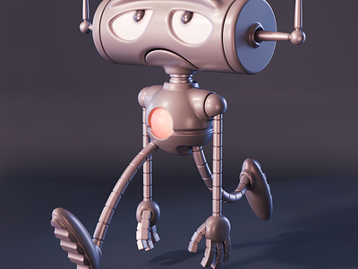 Deprobot 3d 3d character 3d modeler character designer character modeler deperession metin seven robot