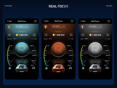 Real Focus - App Clicker & Web Design app design ui ux