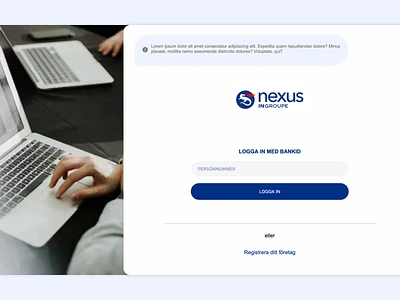 Nexus sign in page