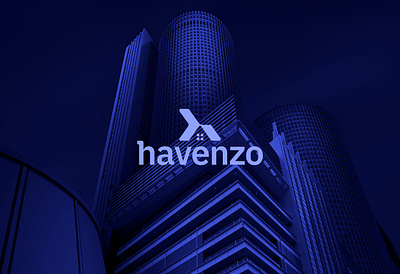 Havenzo Real Estate Logo Design. brand identity branding construction graphic design logo design modern logo mortgage lgoo property logo real estate real estate agent real estate branding real estate logo design realtor rent logo visual identity