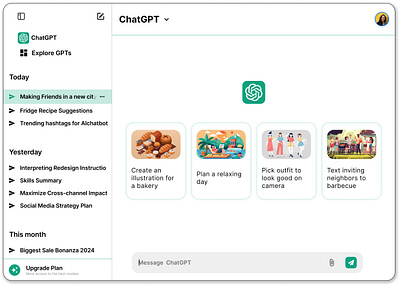 ChatGPT Landing Page (Redesign) chatgpt landing page ui deisgn