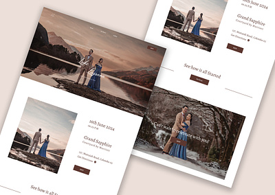 Beautiful Wedding Invitation Website Design countdown design graphic design invitation rsvp timer ui ux website wedding