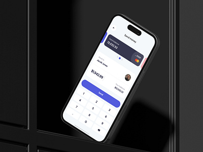 Send money page | Mobile Banking App app balance bank bank app banking cash development home home page mobile bank money no code no code development nocode ui ui desing uidesign web design web development