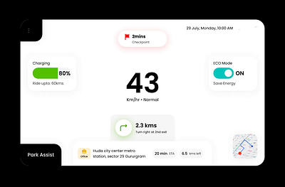 Electric Scooter Display animation behance creative dailyui dashboard design dribbble maps ui