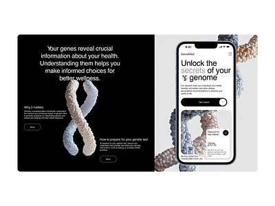 Genetic Center / Website & dashboard /UI UX design 3d animation biology dashboard figma genetic graphic design motion graphics ui web design website