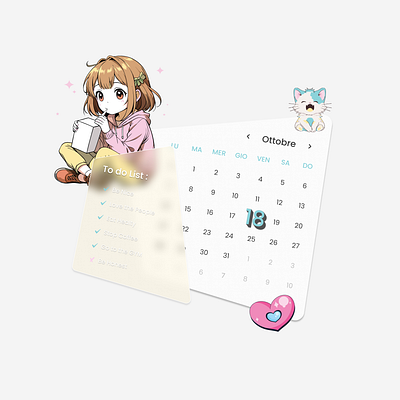 Hype4#6 anime calendar card daily ui ui