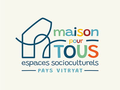 Maison pour Tous brand identity branding graphic design