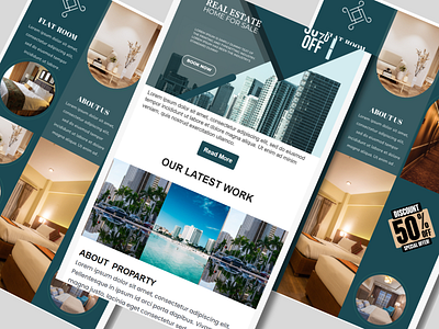 Klaviyo Real Estate Email Template Design adobe photoshop branding canva design digital marketing email template illustration klaviyo mailchimp ui