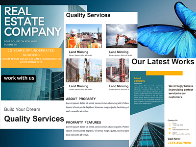 Klaviyo Real Estate Construction Email Template Design adobe photoshop branding canva design digital marketing email template illustration klaviyo mailchimp ui