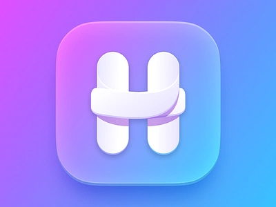 Icon design for the Hugs app app app icon color gradient graphic design hug icon interface ios logo ui