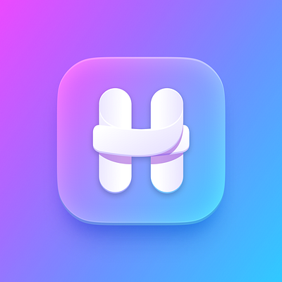 Icon design for the Hugs app app app icon color gradient graphic design hug icon interface ios logo ui