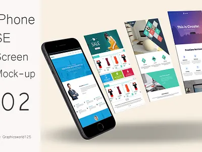 iPhone SE Screen Mock-up 02 iphone 16