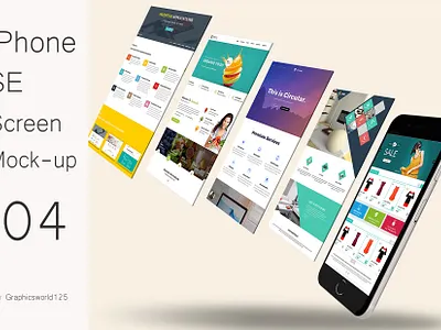 iPhone SE Screen Mock-up 04 iphone 16