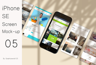 iPhone SE Screen Mock-up 05 iphone 16