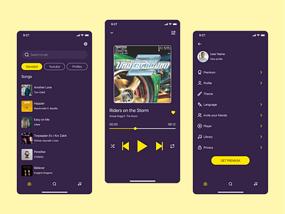 Design a music app concept that offers a seamless user experien app figma mobile app music player ui ui designer usability testing ux