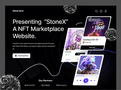 NFT website app design branding design figma graphic design illustration landing page logo ui website design