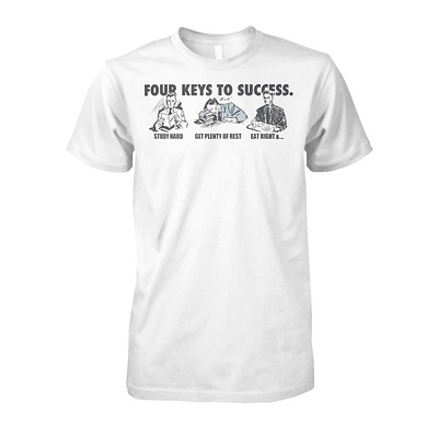 Four Keys To Success Shirt design illustration