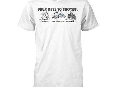 Four Keys To Success Shirt design illustration