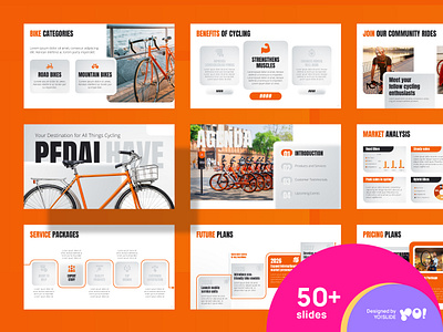 PEDAL HAVE Bike Shop Presentation PowerPoint Template bicycle bike bike shop bold deck design diagram dynamic pitch deck powerpoint powerpoint template ppt ppt template pptx presentation presentation template process road bike sport bike vibrant