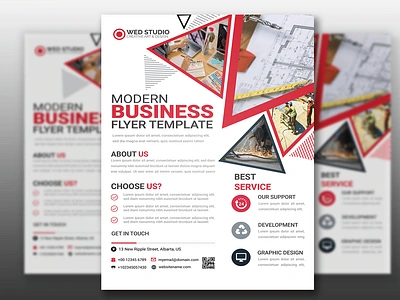 Modern Corporate Business Flyer brand brand design brand identity branding business business flyer corporate corporate flyer design flyer flyer design graphic design graphics illustration illustrator indesign modern business flyer modern flyer photoshop vect plus