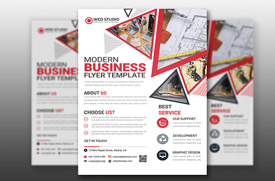 Modern Corporate Business Flyer brand brand design brand identity branding business business flyer corporate corporate flyer design flyer flyer design graphic design graphics illustration illustrator indesign modern business flyer modern flyer photoshop vect plus