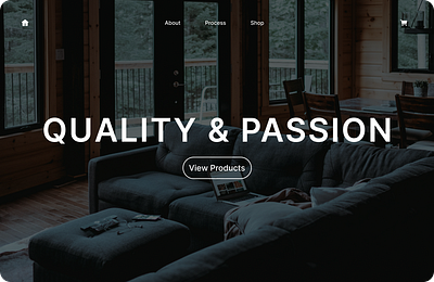 Landing Page of Interior Products animation auto layout branding design ui ux