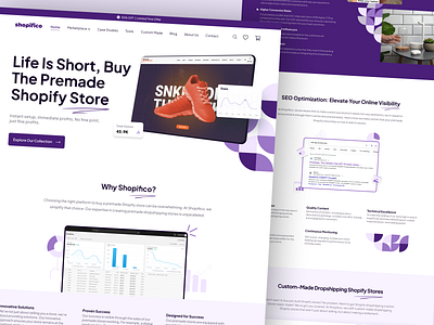 Shopifico Website Design design ecommerce store landing page design online shop design online store shop design shopifico shopify landing page design shopify store design shopify website ui ui design uiux ux web ui webdesign website design websitedesign