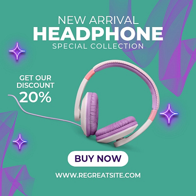 Social platform product banner. banner branding design designer facebook graphic graphic design headphone illustration logo picture product productdesign social sound