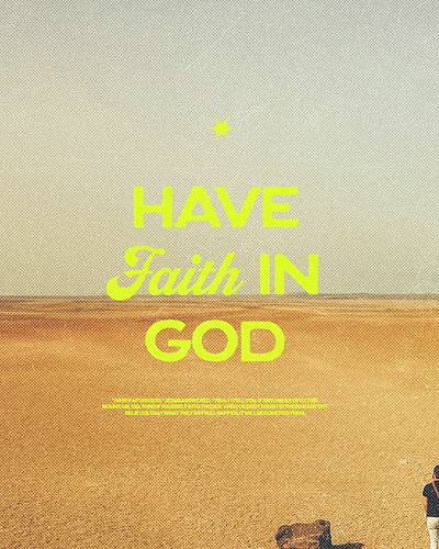 Have faith in God | Christian Poster christian