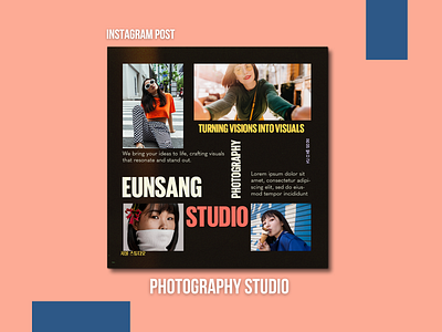 Photography Studio Instagram Post adobe adobe photoshop branding capture colorful graphic design instagram instagram post korean photography photography studio photos photoshop post ad social media social media design social media post visuals