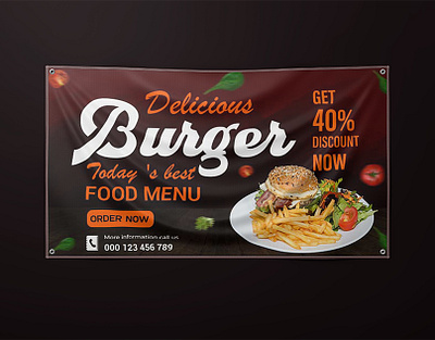 restaurant banner design banner bannerdesign bannersrestauran branding foodbannerdesign graphic design logo restaurant banner design restaurantbanners