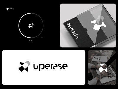 Uperase - Junk cleaning app Logo app branding icon identity junk cleaning logo logo design logomark minimalist ui wordmark