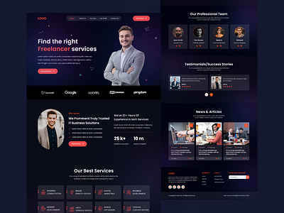 Digital Agency Website landing page ui ui design uiux uiux design webdesign website